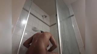 deep-body-cleansing-hair-shaving-in-the-shower-while-masturbate-7-inch-cock